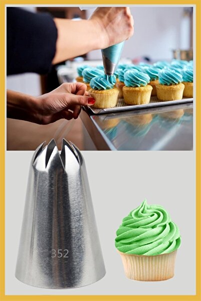 ELGALA طرف حقيبة ضغط كريم من الفولاذ المقاوم للصدأ (طرف حقيبة مخفوقة، حامل مصباح) 1 قطعة + 4 أكياس مخفوقة