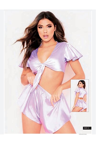 ESİLORA Kadın Fantezi Seksi Erotik Saten Kostüm İç Giyim İç Çamaşır Takımı Ko...