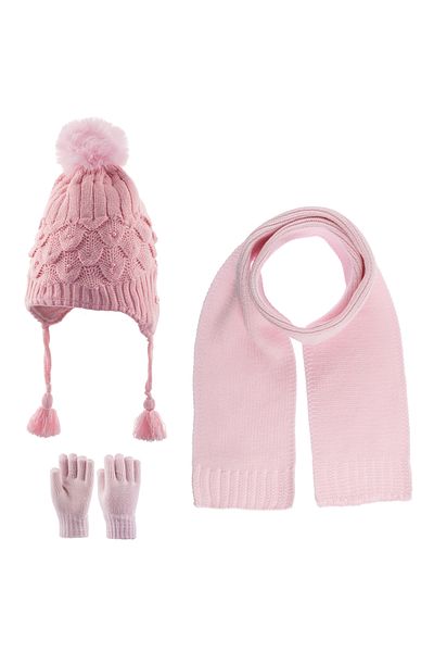 Kitti 4-8 Years Baby & Kids Scarf Beanie Gloves Set of 3