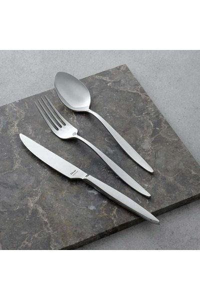 Hisar HİSAR DOWERY SET MARRIAGE PACKAGE ORİON STEEL POT SET AND 84 PIECES MERCURY FORK SPOON KNIFE SET