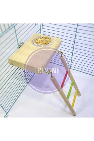 UniqBirdToys Trendme Cage with Special Toy and Bird Ladder Balcony