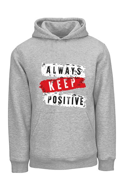 ADA BEBEK ÇOCUK Παιδικό φούτερ Unisex Oversize Always Keep Positive με στάμπα