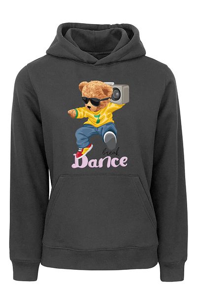 ADA BEBEK ÇOCUK Παιδική φούτερ με στάμπα Unisex Oversize Dancer Bear