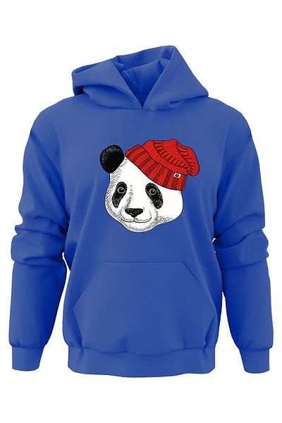 ADA BEBEK ÇOCUK Hanorac pentru copii unisex Oversize Hat Panda Printed