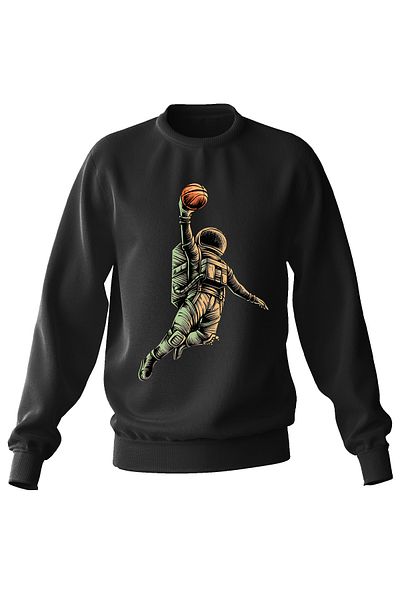ADA BEBEK ÇOCUK Παιδική μπλούζα Unisex Oversize Spiker Astronaut με στάμπα