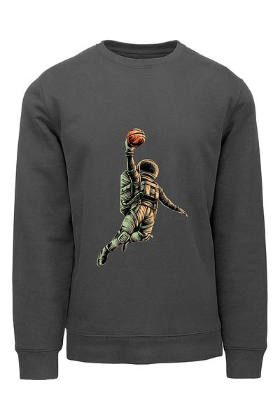 ADA BEBEK ÇOCUK Παιδική μπλούζα Unisex Oversize Spiker Astronaut με στάμπα