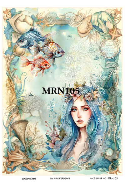 LİNEART ورق ديكوباج نحاسي - MRN105، 29x42 سم