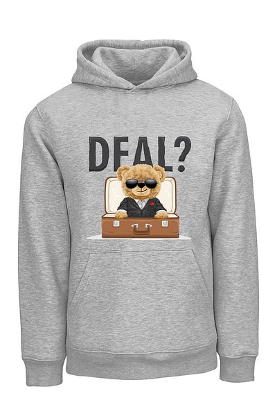 ADA BEBEK ÇOCUK Παιδικό φούτερ με στάμπα Unisex Oversize Deal Bear