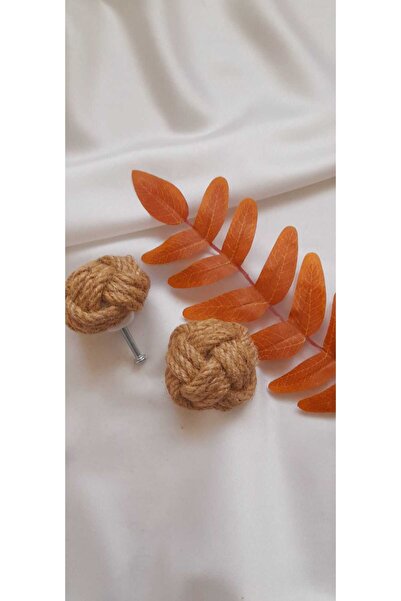 Garanti Makina Hasır Kulp Kapı Dolap Vestiyer Çekmece Kulpu 1 Adet Mantar Kul...