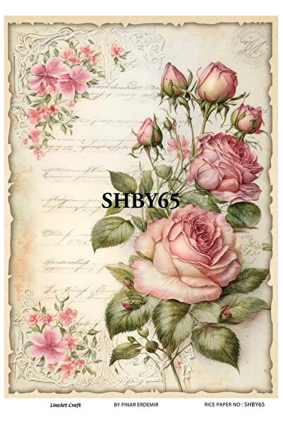 LİNEART Pirinç Dekopaj Kağıdı No:SHBY65- 29X42cm