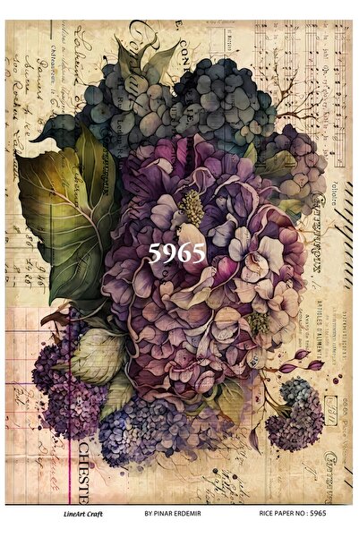 LİNEART Pirinç Dekopaj Kağıdı No:L5965- 29X42cm