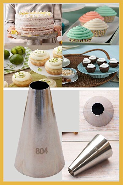 ELGALA Stainless Steel Cream Piping Bag Tip (whipping bag tip, holder) 1 Piece + 4 Whipping Bags