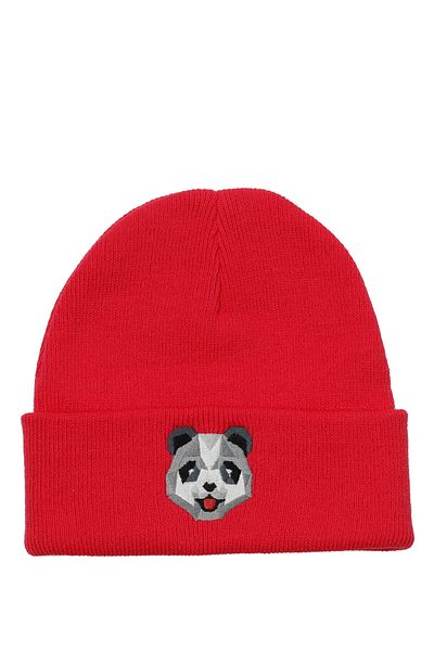 lumberjack ANIMAL PATCH BERET - M 3PR Rosa Herren-Baskenmütze