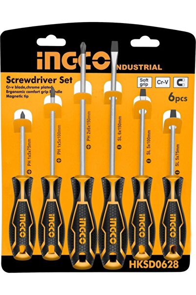 Ingco 6'lı Tornavida Seti ING-HKSD0628
