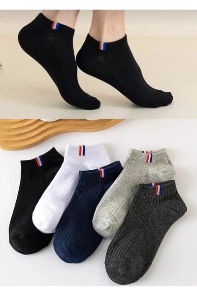 Crazy Socks 5 Pack Men's Ankle Socks different colors