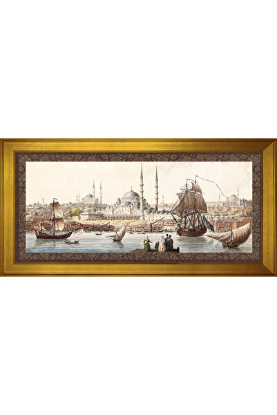 dbsanat Eski İstanbul Yeni Camii Motifli Kanvas Tablo