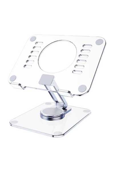 Asfal Διαφανές ρυθμιζόμενο ύψος 360 °   Περιστρεφόμενη βάση επιτραπέζιου tablet, θήκη για tablet, θήκη τηλεφώνου