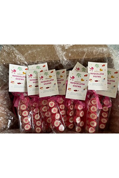 ŞEKERCİYAŞAR Pembe Kalp Parmak Şeker 10 Adet