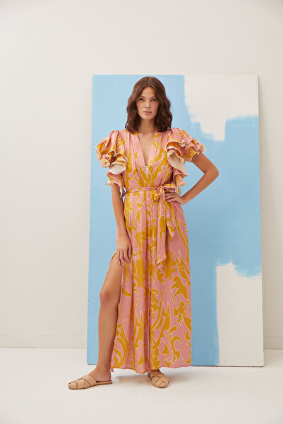 Dahlia Bianca Crystal Uzun Kimono