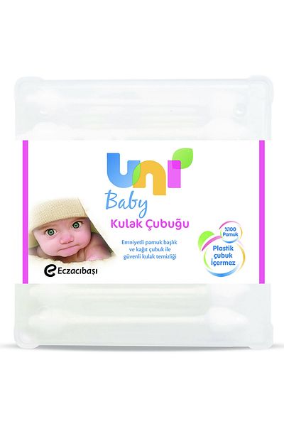 Uni Baby Ear Cleaning Cotton 60 pcs