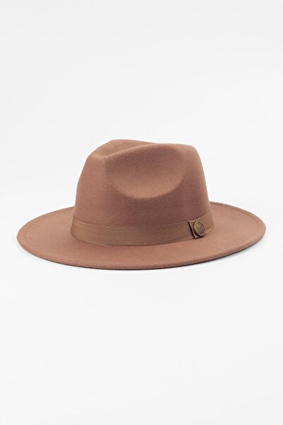 Kapin Camel Fötr Panama Unisex Şapka