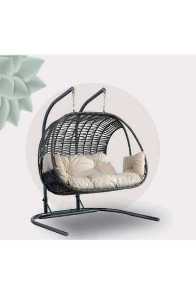 Beykan Bahce,balkon Iki Kişilik Rattan Salıncak