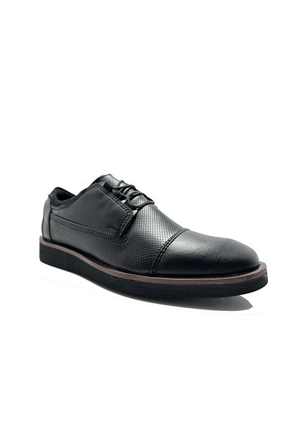 CONTEYNER Black Lace-Up Casual Men's Shoes
