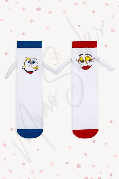 Mono Socks Πακέτο με 2 μαγνητικές κάλτσες για ζευγάρια που κρατούν τα χέρια