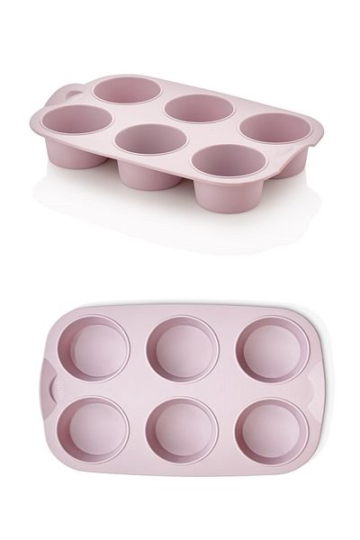 Bayev 3208 Silicone 6 Compartment Muffin Mold - Oven Cake - Muffin Mold