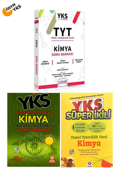 Yargı Yayınları TYT Kimya Soru Bankaları-Çıkmış Sorular Seti