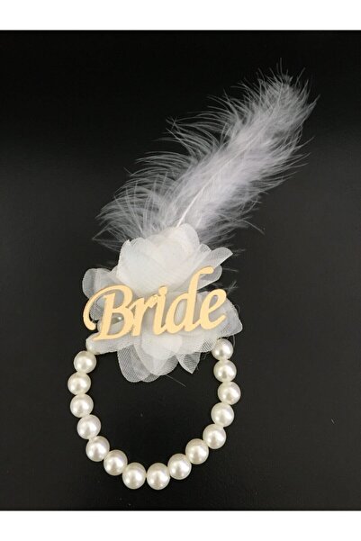 Hobigram Kına Eğlence Aksesuarı Incili Bride Bileklik Gold – Kına Eğlence Aks...