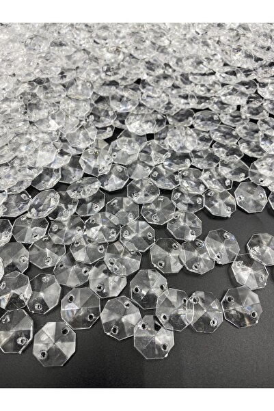 Hedef Bijuteri 100 جرام 18 ملم حجر الثريا المثمن، فتحة مزدوجة أكريليك 100 جرا...