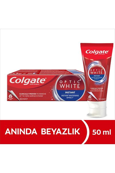 Colgate Optic White Instant Whiteness Toothpaste 50 Ml x 2 Pieces
