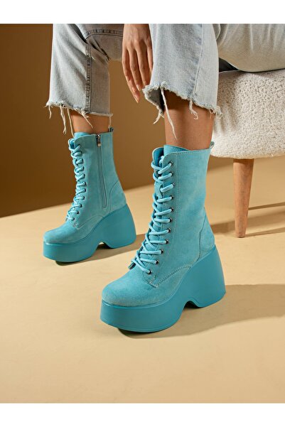 Alemdar Shoes LAURA Mavi Kadın Bot