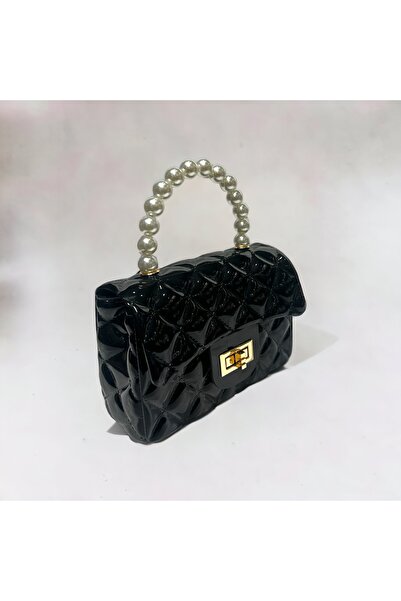 KRISTE BELL Krıstebell ithal silikon inci taş formlu el ve çapraz model çantası