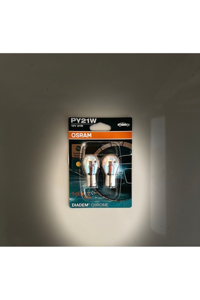 mutlu oto Osram Diadem Chrome Desıng 2’li Py21w 12v Ampul Takımı