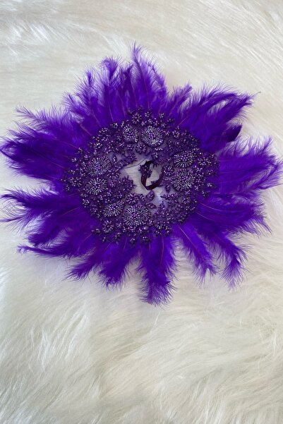 ZEYMERADE منديل زفاف فاخر من Mor Vip مع تفاصيل مطرزة باللؤلؤ والخرز