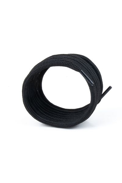 AiryFooT 150 cm Black Round Boot Laces, Durable Sturdy Laces, Shoelaces