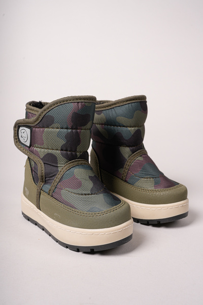 Riccon Qiggil Çocuk Kar Botu 001270 Haki Kamuflaj