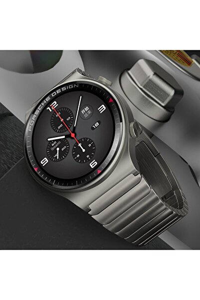 Nezih Case Huawei Watch Gt3 Se/ultimate Uyumlu 22mm Porshe Design Metal Pasla...