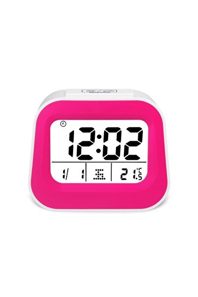 Genel Markalar Dijital masa saati gece lambası otomatik gece sensörlü alarmlı...