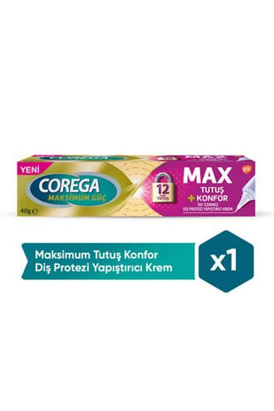 Corega كريم لاصق أسنان مريح للأسنان 40 جم (قطعة واحدة)