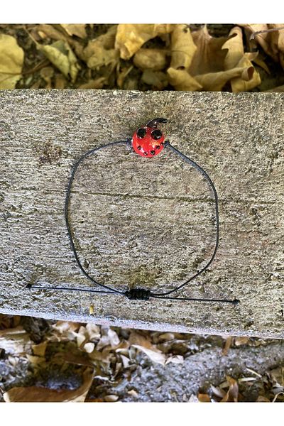 Stoneday Murano Glass Pumpkin Figured Halloween Rope Bracelet