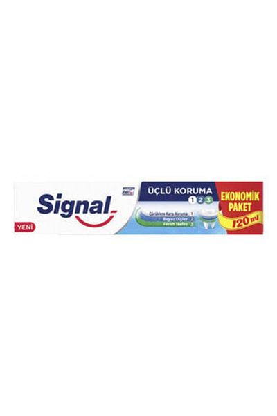Signal معجون أسنان سيجنال حماية ثلاثية 120 مل (1 قطعة)