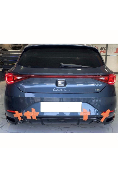 HasAkman Seat Leon Mk4 Difüzör Parlak Siyah Difizör Plastik 2020+ Uyumlu