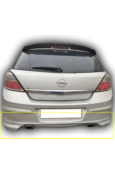 HasAkman Opel Astra H OPC Line Uyumlu Arka Ek Mat Siyah Plastik 2004-2012