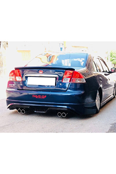 HasAkman Honda Civic Vtec 2 Makyajlı Custom Arka Ek Mat Siyah Plastik 2004 20...
