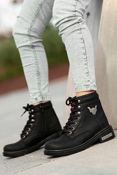 Khayt Draven Warm Lining Zippered Rubber Non-Slip Sole Unisex Boots