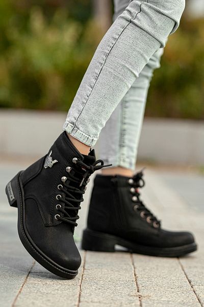 Khayt Draven Warm Lining Zippered Rubber Non-Slip Sole Unisex Boots