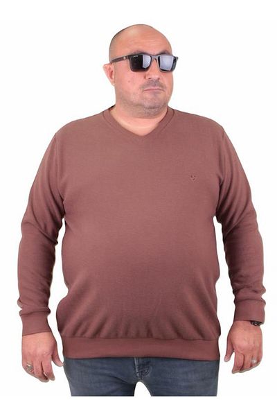 Starbattal Κλασικό ιδρώτας μεγάλου μεγέθους Thessaloniki V-Neck 23201 TABA